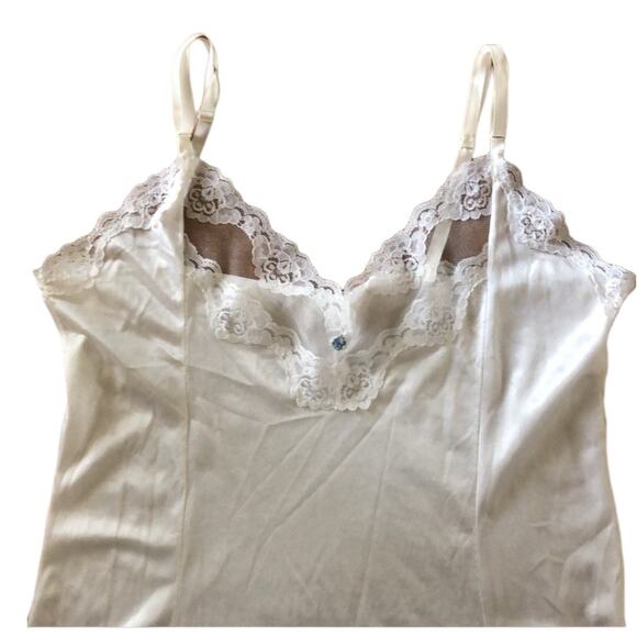 American Vintage Melody Lingerie full slip with lace in white size 38 - Picture 14 of 15